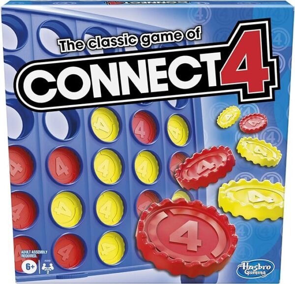 Hasbro Gaming Connect 4 Classic Grid,4 in a Row Game,Strategy Board Games for Kids,2 Player